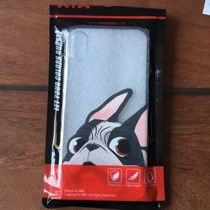 Boston Terrier dog iphone X case